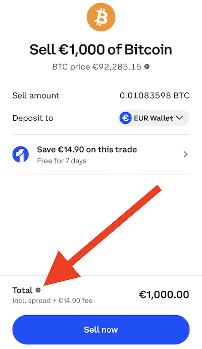 Gebyrer på Coinbase