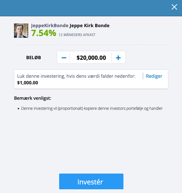 Kopier handler fra andre investorer